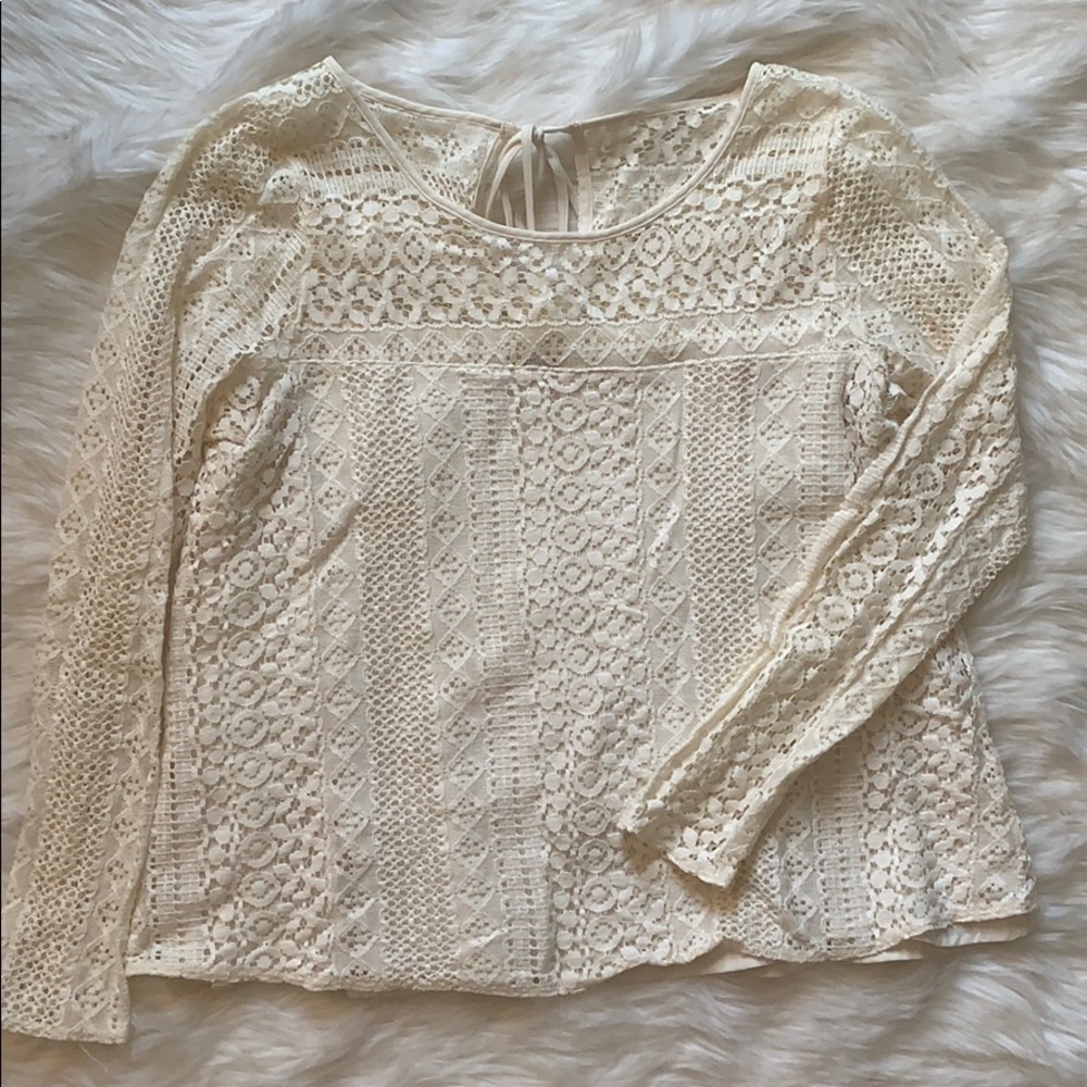Hollister lace blouse